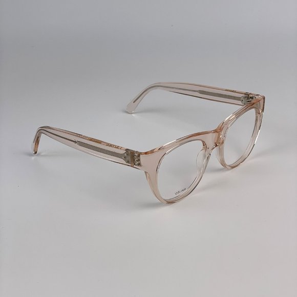 Celine Eyeglasses CL50019I 072 Transparent Light Pink Cat Eye Unisex - Picture 7 of 8